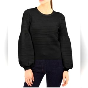 NWOT INC International Concepts ribbed sweater black L